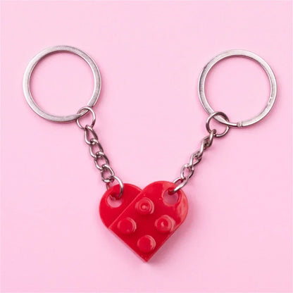 Lego Loveheart Keychain