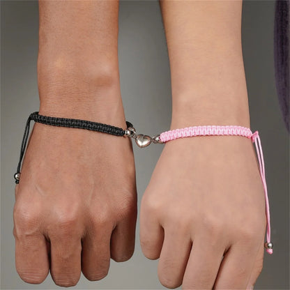 Couples Magnetic Heart Bracelets – Matching Set of 2