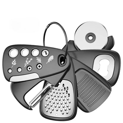 6-Piece Kitchen Gadgets Set – Space-Saving Cooking Tools with Grater, Peeler & More