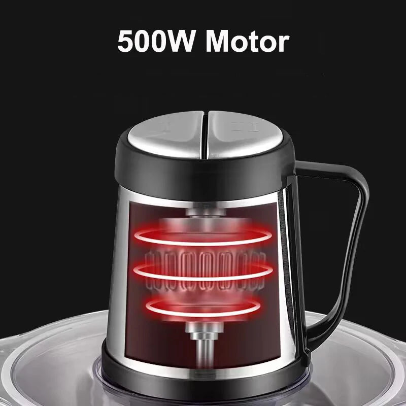 Stainless Steel Meat Grinder & Food Chopper – 2L, 3L or 5L