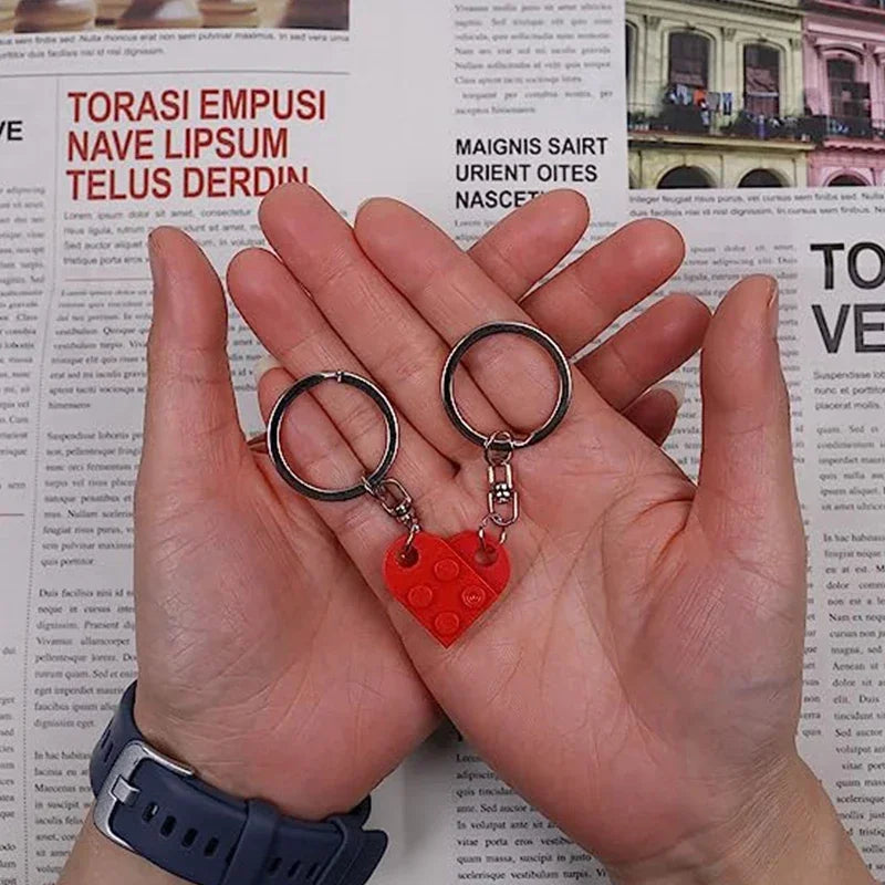 Lego Loveheart Keychain
