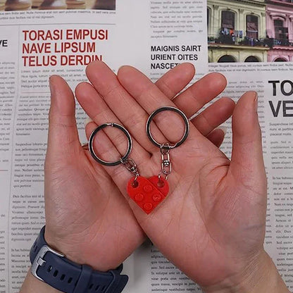 Lego Loveheart Keychain