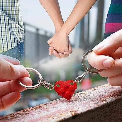 Lego Loveheart Keychain