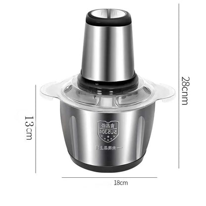 Stainless Steel Meat Grinder & Food Chopper – 2L, 3L or 5L