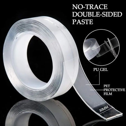Nano Double-Sided Adhesive Tape – Waterproof & Reusable