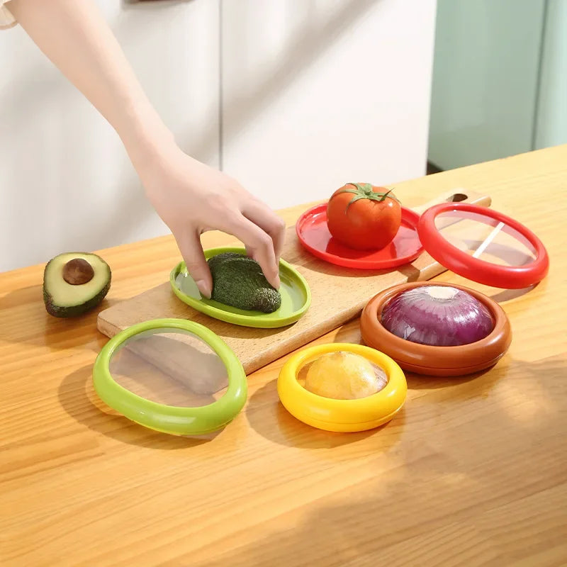 Fresh-Keeping Food Storage Containers – Avocado, Lemon & Vegetable Keeper