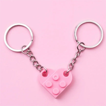 Lego Loveheart Keychain