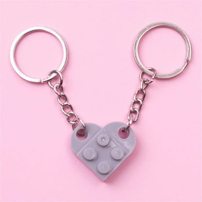 Lego Loveheart Keychain